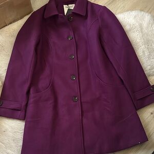 NWT Allegra K Deep Purple Trench Coat